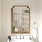 Emma and Oliver Julien Wall Mirror with Solid Wood Frame and Silver Backed Glass for Clarity for Entryways, Dining Rooms & More